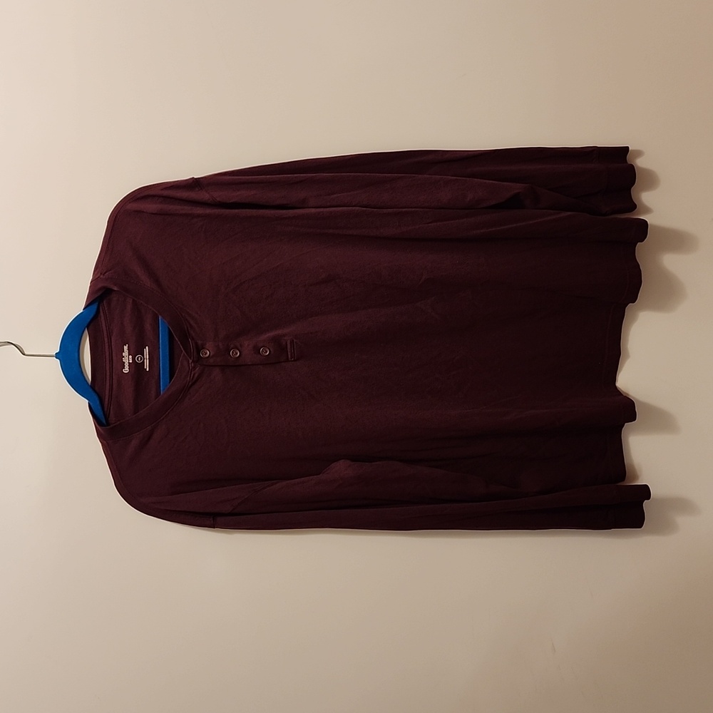 Goodfellow 3 Button Henley  XXL